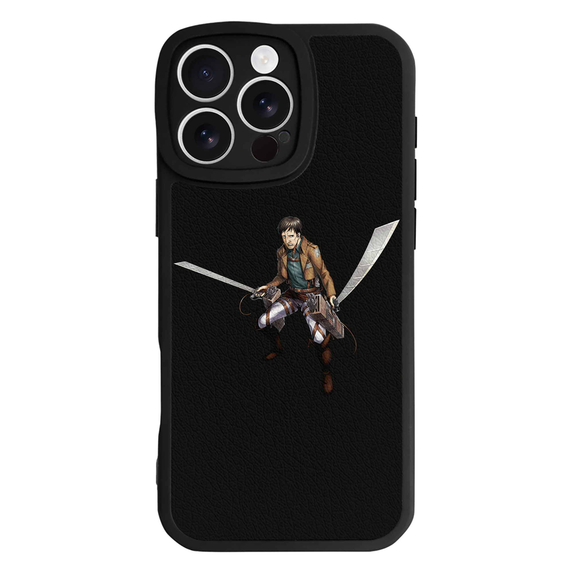 （画像用） 進撃の巨人 Attack on Titan 【iPhone 16シリーズ対応】シリコンスマホケース（レザー調） 材質：シリコン